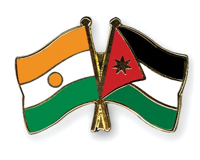 Fahnen Pins Niger Jordanien