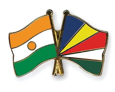 Fahnen Pins Niger Seychellen