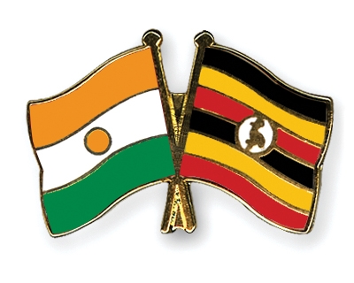 Fahnen Pins Niger Uganda