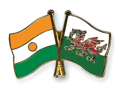 Fahnen Pins Niger Wales