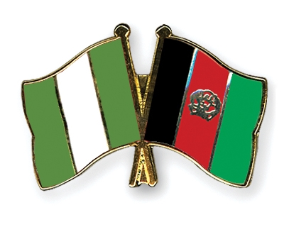 Fahnen Pins Nigeria Afghanistan