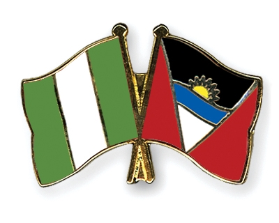 Fahnen Pins Nigeria Antigua-und-Barbuda