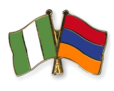 Fahnen Pins Nigeria Armenien
