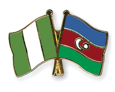 Fahnen Pins Nigeria Aserbaidschan