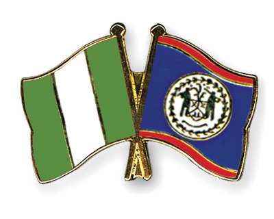 Fahnen Pins Nigeria Belize