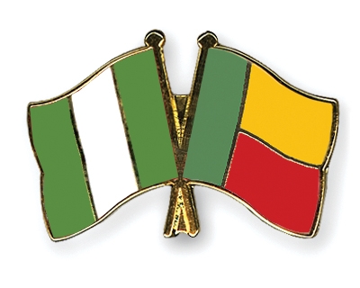 Fahnen Pins Nigeria Benin