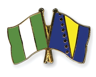 Fahnen Pins Nigeria Bosnien-und-Herzegowina
