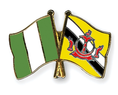 Fahnen Pins Nigeria Brunei-Darussalam