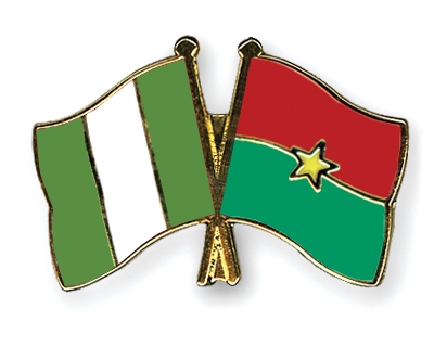 Fahnen Pins Nigeria Burkina-Faso