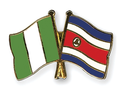 Fahnen Pins Nigeria Costa-Rica