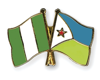 Fahnen Pins Nigeria Dschibuti