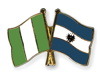 Fahnen Pins Nigeria El-Salvador