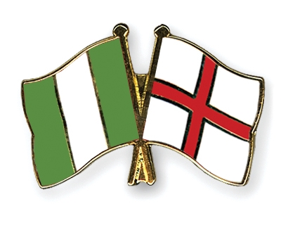 Fahnen Pins Nigeria England