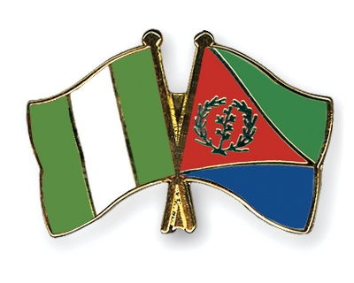 Fahnen Pins Nigeria Eritrea
