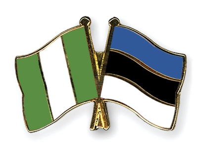 Fahnen Pins Nigeria Estland