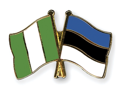 Fahnen Pins Nigeria Estland