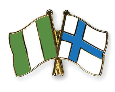 Fahnen Pins Nigeria Finnland