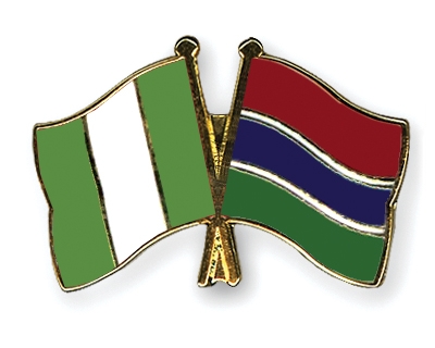 Fahnen Pins Nigeria Gambia