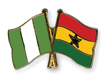 Fahnen Pins Nigeria Ghana