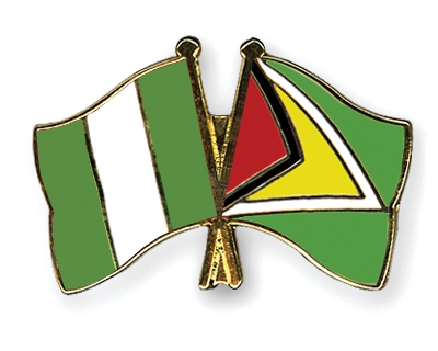 Fahnen Pins Nigeria Guyana