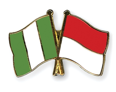 Fahnen Pins Nigeria Indonesien