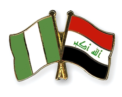 Fahnen Pins Nigeria Irak