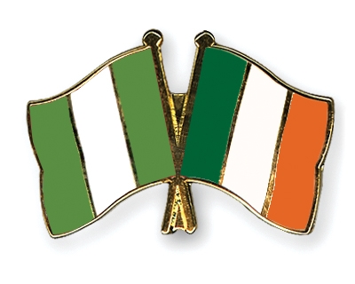 Fahnen Pins Nigeria Irland