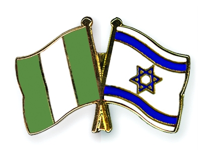 Fahnen Pins Nigeria Israel