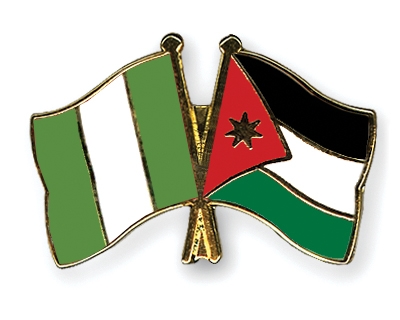 Fahnen Pins Nigeria Jordanien