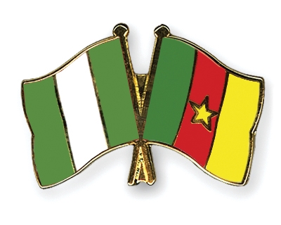 Fahnen Pins Nigeria Kamerun
