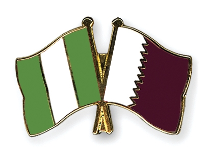 Fahnen Pins Nigeria Katar