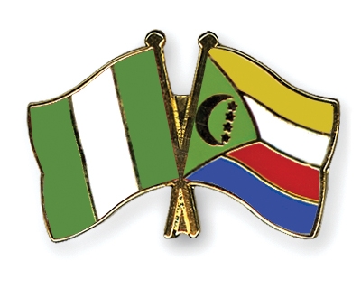 Fahnen Pins Nigeria Komoren