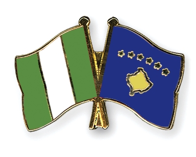 Fahnen Pins Nigeria Kosovo