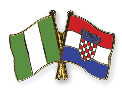 Fahnen Pins Nigeria Kroatien