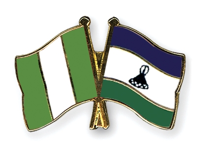 Fahnen Pins Nigeria Lesotho