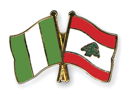 Fahnen Pins Nigeria Libanon
