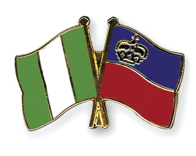 Fahnen Pins Nigeria Liechtenstein