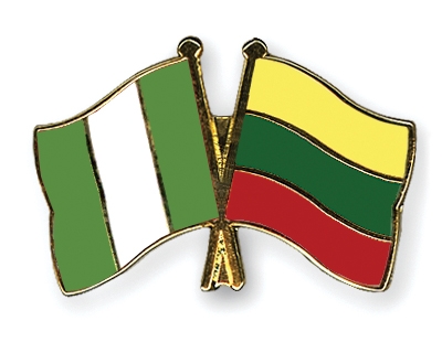 Fahnen Pins Nigeria Litauen