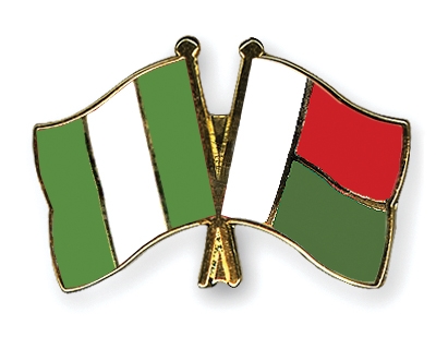 Fahnen Pins Nigeria Madagaskar