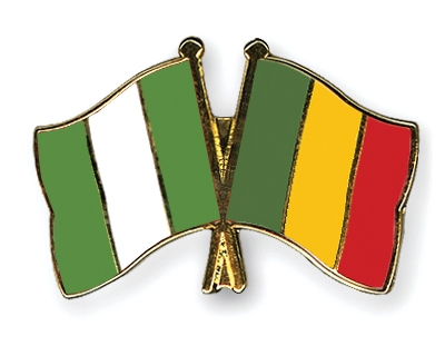 Fahnen Pins Nigeria Mali