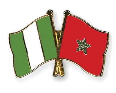 Fahnen Pins Nigeria Marokko