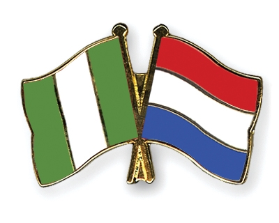 Fahnen Pins Nigeria Niederlande