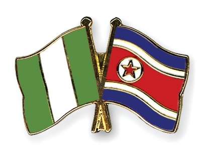 Fahnen Pins Nigeria Nordkorea