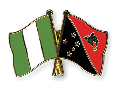 Fahnen Pins Nigeria Papua-Neuguinea