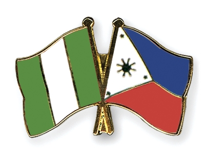 Fahnen Pins Nigeria Philippinen