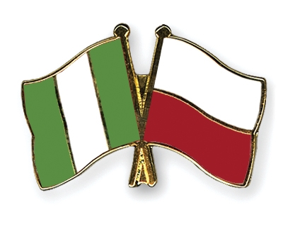 Fahnen Pins Nigeria Polen