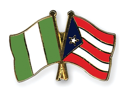 Fahnen Pins Nigeria Puerto-Rico