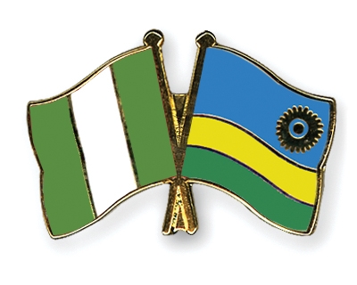 Fahnen Pins Nigeria Ruanda