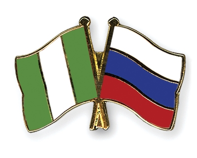Fahnen Pins Nigeria Russland