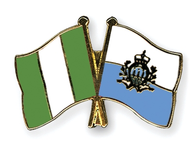 Fahnen Pins Nigeria San-Marino